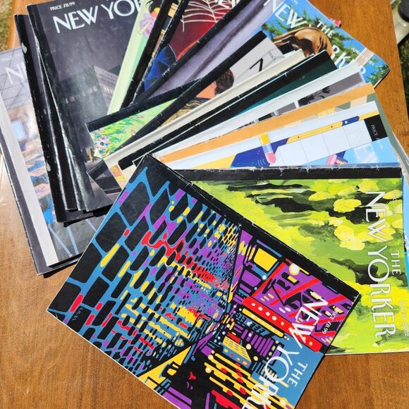The New Yorker Magazine Bundle Lot of 7 Magazines RANDOM DATES Reading bundle Y - Picture 1 of 11